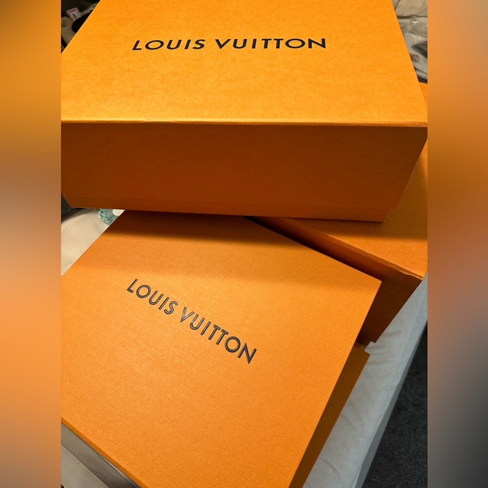 Empty Louis Vuitton boxes